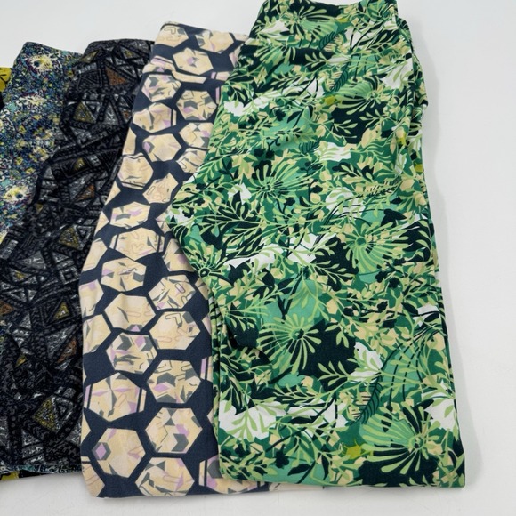LuLaRoe OS One Size Leggings‎ Womens Stretch Soft Knit Multi Color Lot Of 6 - Picture 3 of 6